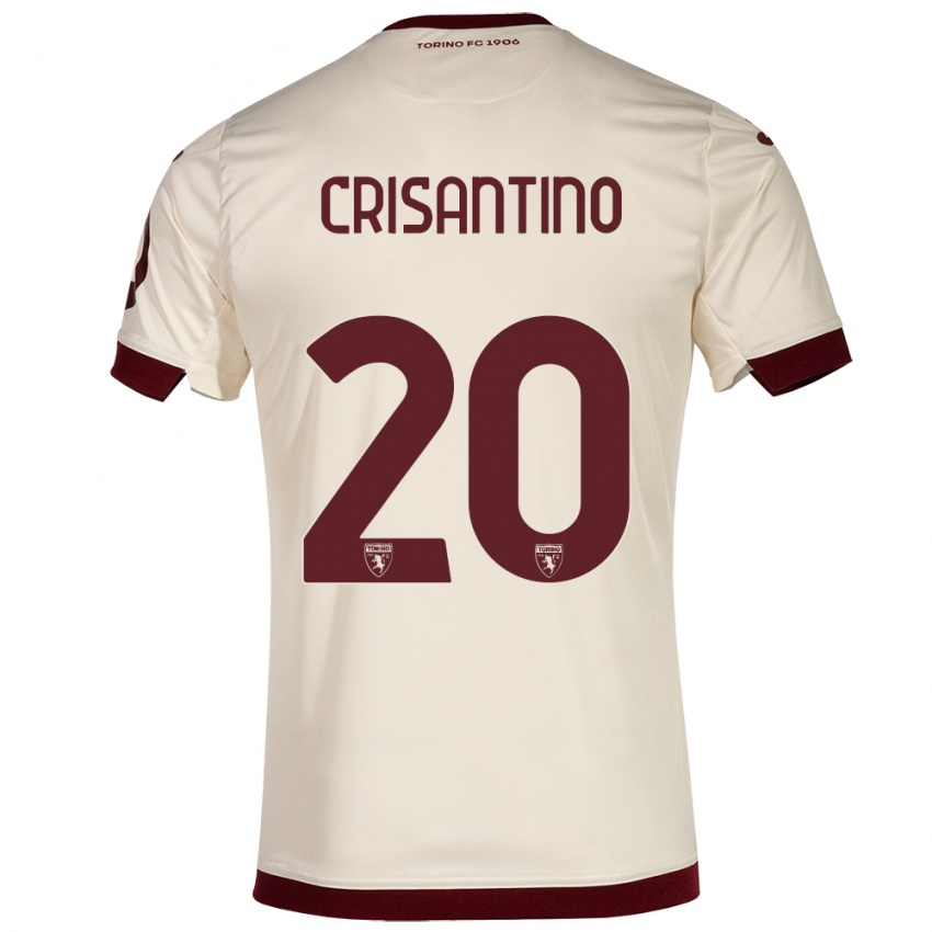 Hombre Camiseta Giulia Crisantino #20 Champán 2ª Equipación 2023/24 La Camisa Perú