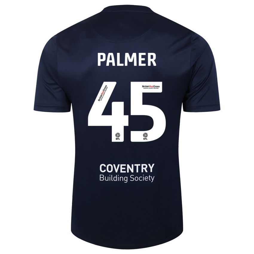 Hombre Camiseta Kasey Palmer #45 Rojo Azul Marino 2ª Equipación 2023/24 La Camisa Perú