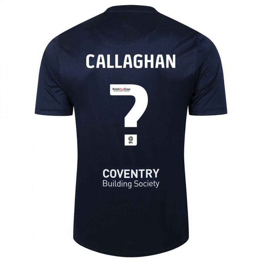 Hombre Camiseta Charlie Callaghan #0 Rojo Azul Marino 2ª Equipación 2023/24 La Camisa Perú