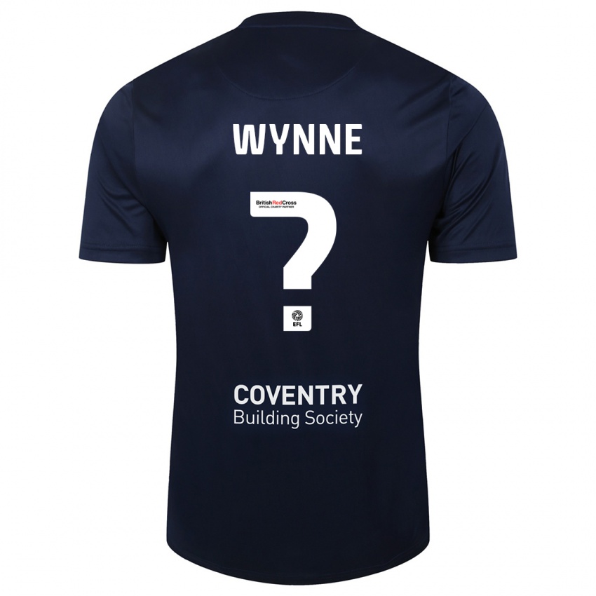 Hombre Camiseta Joe Wynne #0 Rojo Azul Marino 2ª Equipación 2023/24 La Camisa Perú