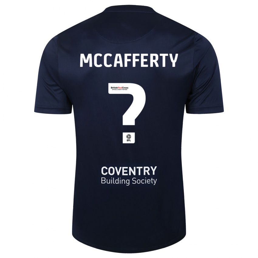 Hombre Camiseta Lewys Mccafferty #0 Rojo Azul Marino 2ª Equipación 2023/24 La Camisa Perú