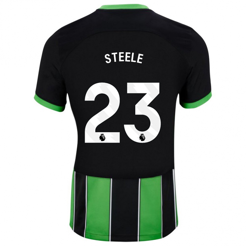 Hombre Camiseta Jason Steele #23 Verde Negro 2ª Equipación 2023/24 La Camisa Perú