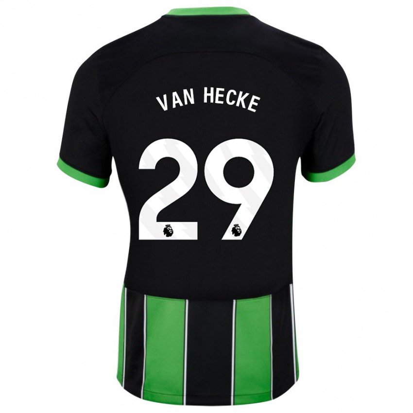 Hombre Camiseta Jan Paul Van Hecke #29 Verde Negro 2ª Equipación 2023/24 La Camisa Perú