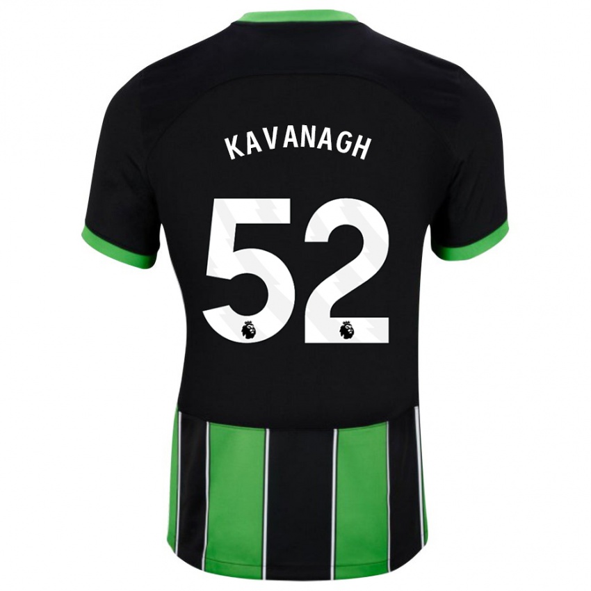 Hombre Camiseta Leigh Kavanagh #52 Verde Negro 2ª Equipación 2023/24 La Camisa Perú