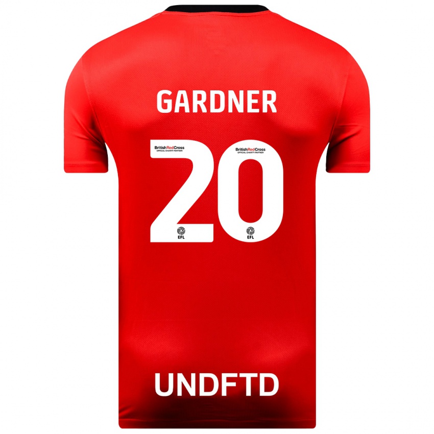 Hombre Camiseta Gary Gardner #20 Rojo 2ª Equipación 2023/24 La Camisa Perú