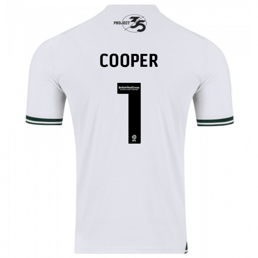 Hombre Camiseta Michael Cooper #1 Blanco 2ª Equipación 2023/24 La Camisa Perú