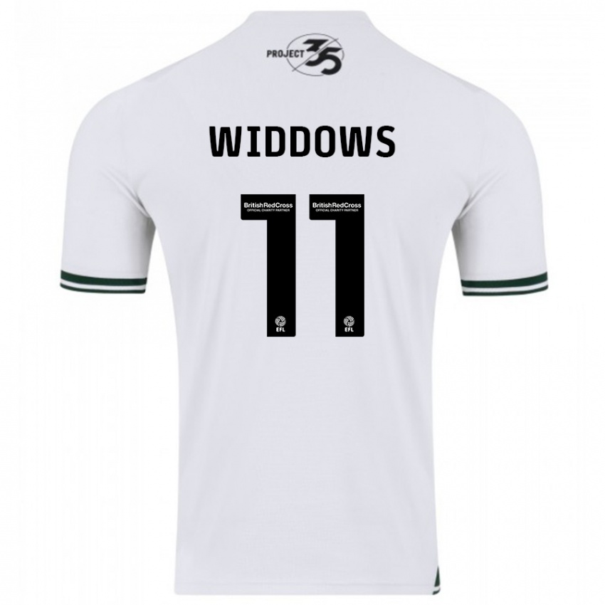 Hombre Camiseta Jade Widdows #11 Blanco 2ª Equipación 2023/24 La Camisa Perú