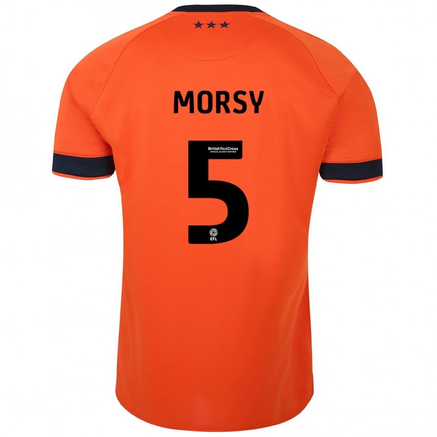 Hombre Camiseta Samy Morsy #5 Naranja 2ª Equipación 2023/24 La Camisa Perú