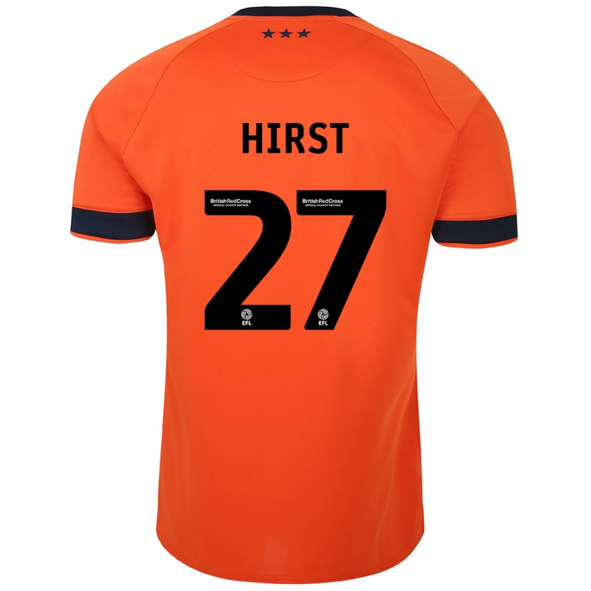 Hombre Camiseta George Hirst #27 Naranja 2ª Equipación 2023/24 La Camisa Perú