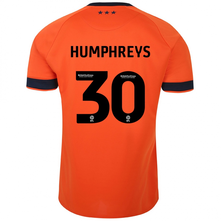 Hombre Camiseta Cameron Humphreys #30 Naranja 2ª Equipación 2023/24 La Camisa Perú