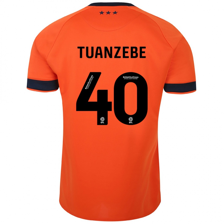 Hombre Camiseta Axel Tuanzebe #40 Naranja 2ª Equipación 2023/24 La Camisa Perú