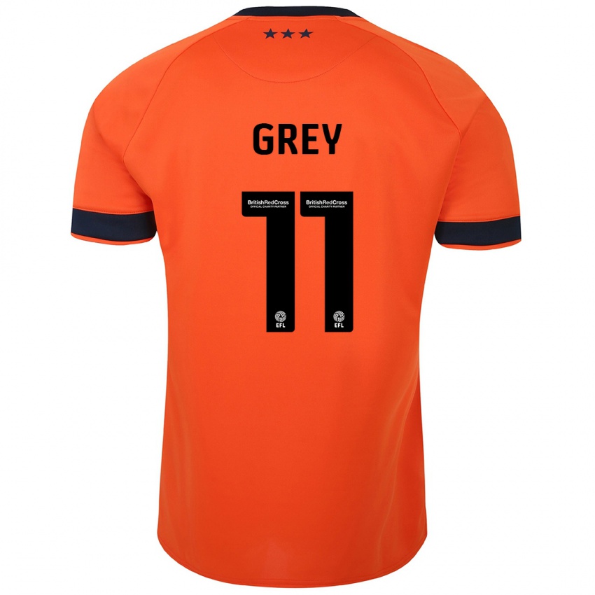 Hombre Camiseta Anna Grey #11 Naranja 2ª Equipación 2023/24 La Camisa Perú