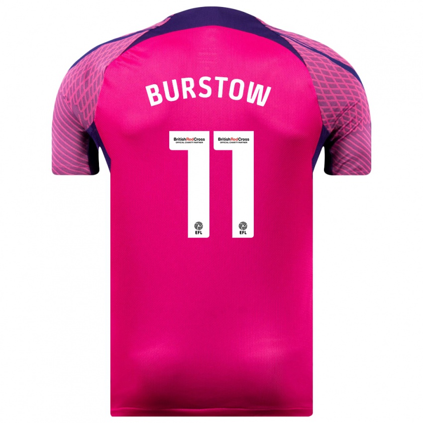 Hombre Camiseta Mason Burstow #11 Morado 2ª Equipación 2023/24 La Camisa Perú