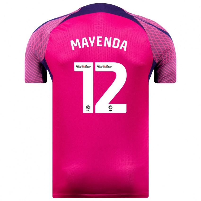 Hombre Camiseta Eliezer Mayenda #12 Morado 2ª Equipación 2023/24 La Camisa Perú