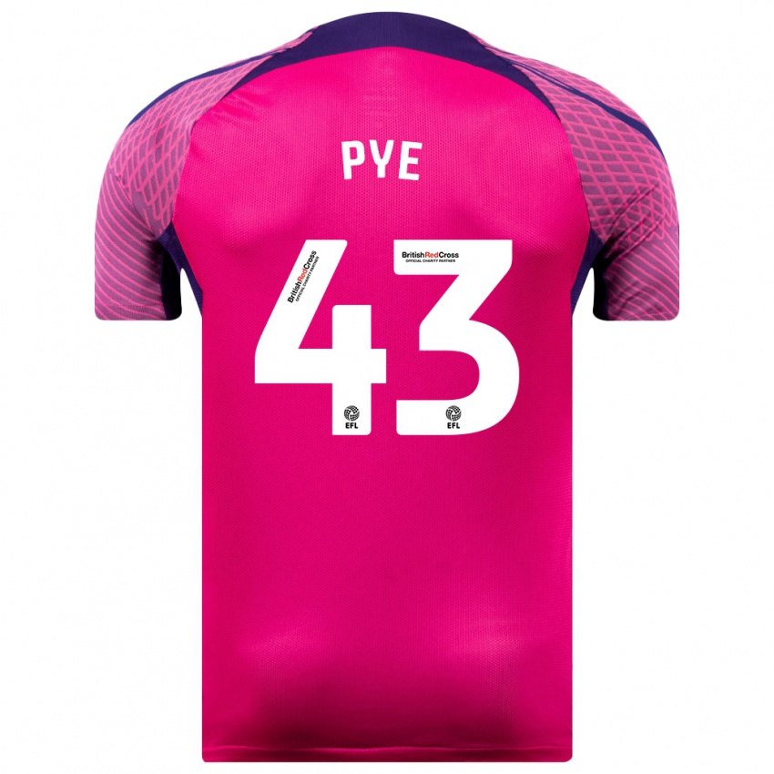 Hombre Camiseta Connor Pye #43 Morado 2ª Equipación 2023/24 La Camisa Perú