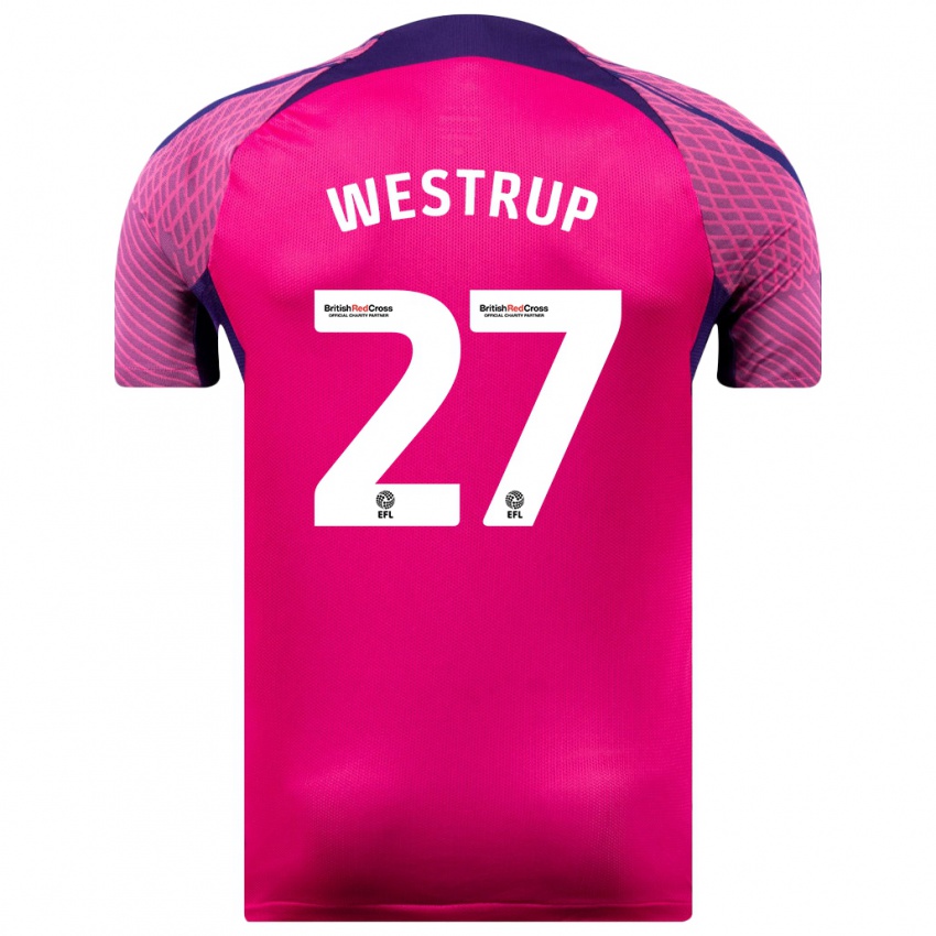 Hombre Camiseta Brianna Westrup #27 Morado 2ª Equipación 2023/24 La Camisa Perú