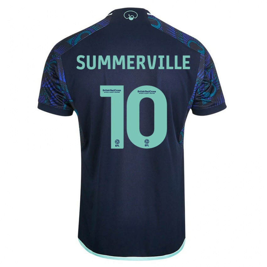 Hombre Camiseta Crysencio Summerville #10 Azul 2ª Equipación 2023/24 La Camisa Perú