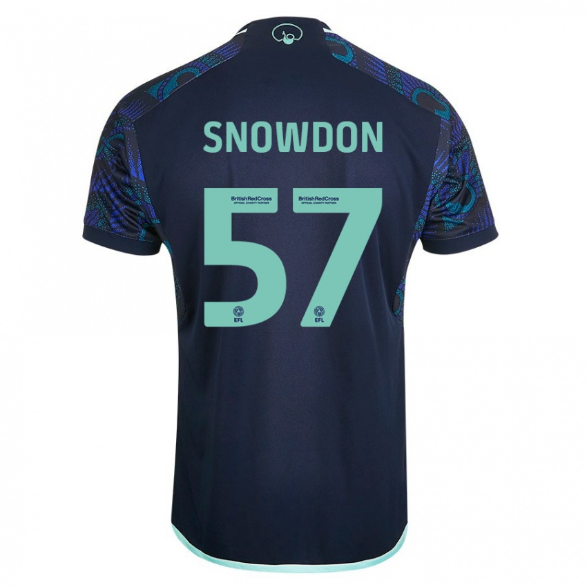 Hombre Camiseta Joe Snowdon #57 Azul 2ª Equipación 2023/24 La Camisa Perú