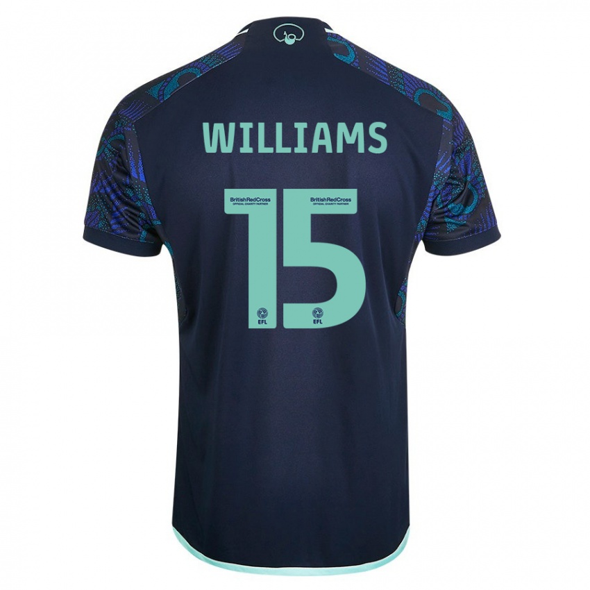 Hombre Camiseta Paige Williams #15 Azul 2ª Equipación 2023/24 La Camisa Perú