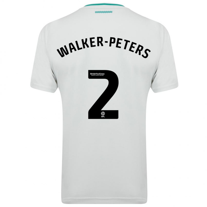 Hombre Camiseta Kyle Walker-Peters #2 Blanco 2ª Equipación 2023/24 La Camisa Perú