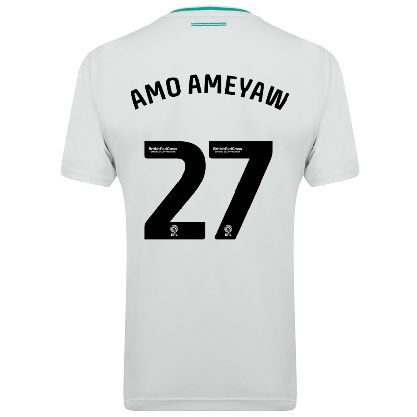 Hombre Camiseta Samuel Amo-Ameyaw #27 Blanco 2ª Equipación 2023/24 La Camisa Perú