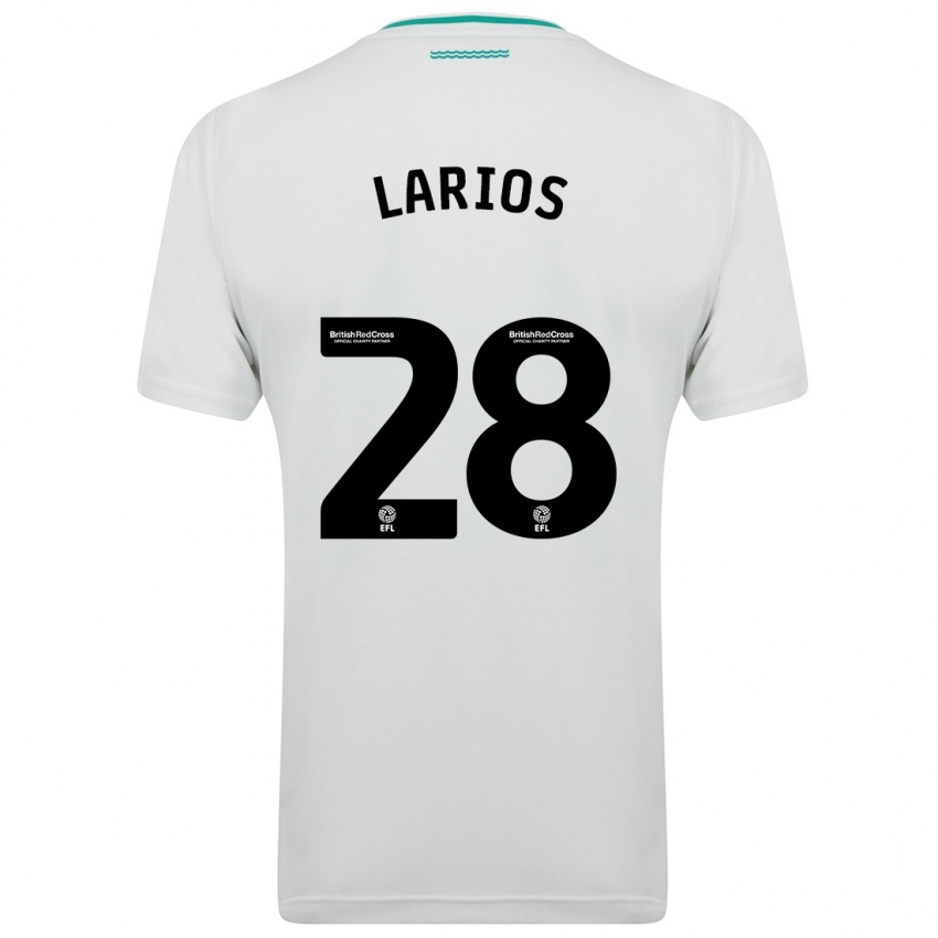 Hombre Camiseta Juan Larios #28 Blanco 2ª Equipación 2023/24 La Camisa Perú