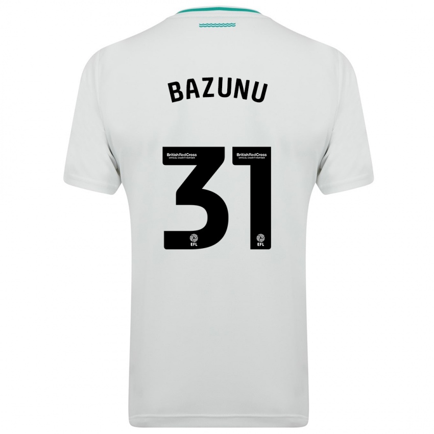 Hombre Camiseta Gavin Bazunu #31 Blanco 2ª Equipación 2023/24 La Camisa Perú