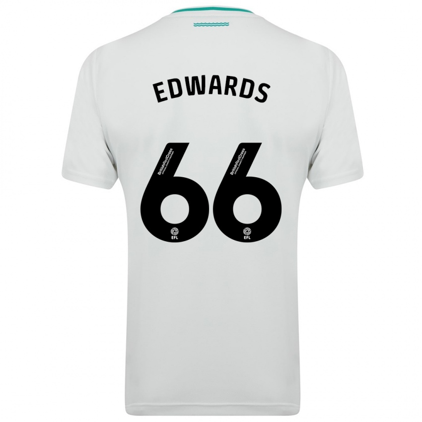 Hombre Camiseta Diamond Edwards #66 Blanco 2ª Equipación 2023/24 La Camisa Perú