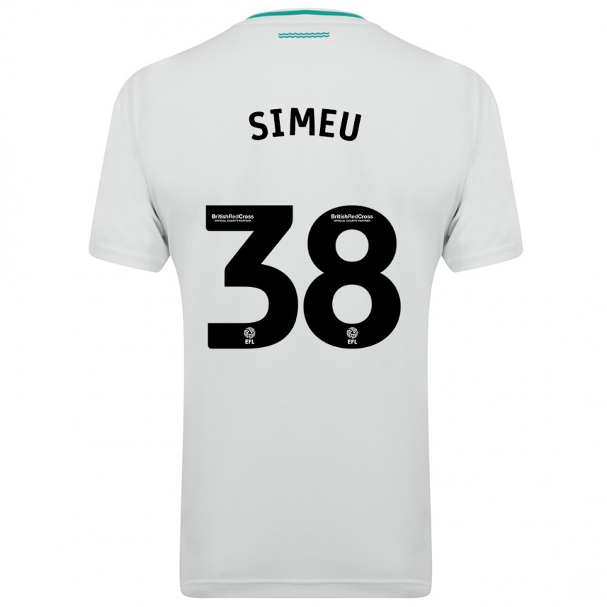 Hombre Camiseta Dynel Simeu #38 Blanco 2ª Equipación 2023/24 La Camisa Perú