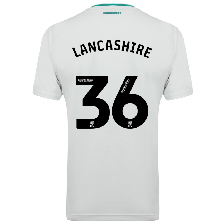 Hombre Camiseta Olly Lancashire #36 Blanco 2ª Equipación 2023/24 La Camisa Perú