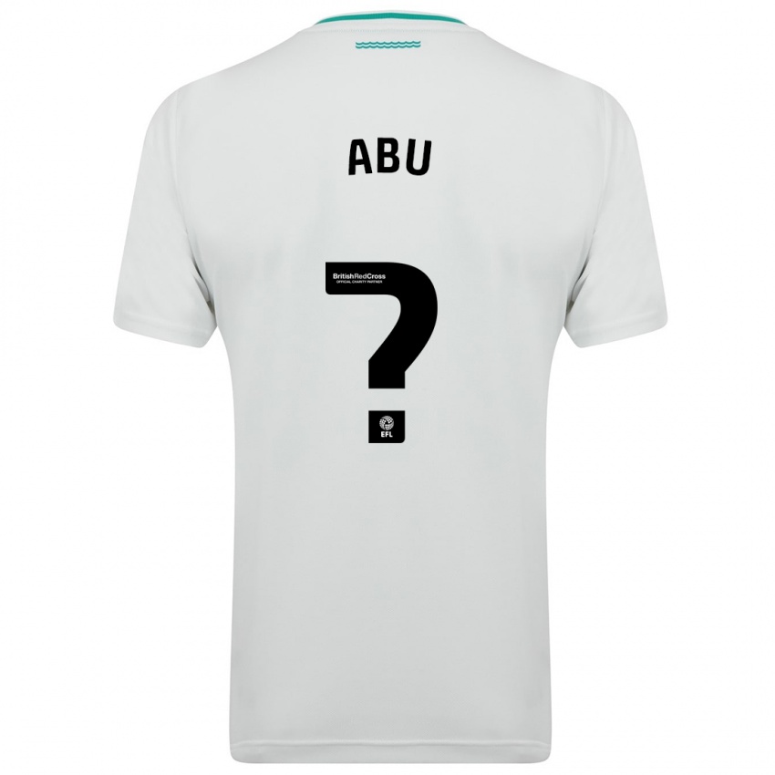 Hombre Camiseta Derrick Abu #0 Blanco 2ª Equipación 2023/24 La Camisa Perú