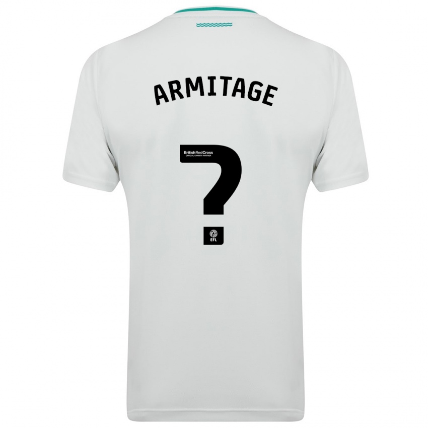 Hombre Camiseta Will Armitage #0 Blanco 2ª Equipación 2023/24 La Camisa Perú