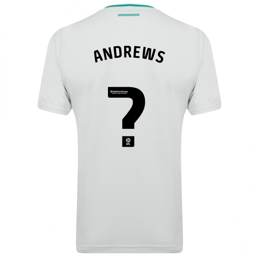 Hombre Camiseta Joe Andrews #0 Blanco 2ª Equipación 2023/24 La Camisa Perú