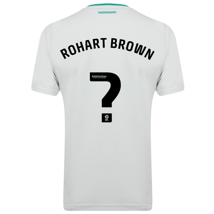 Hombre Camiseta Thierry Rohart-Brown #0 Blanco 2ª Equipación 2023/24 La Camisa Perú