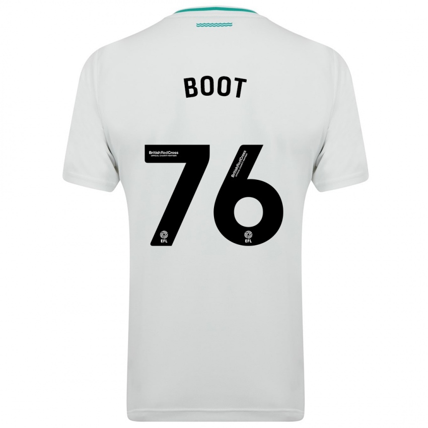 Hombre Camiseta Nathanael Boot #76 Blanco 2ª Equipación 2023/24 La Camisa Perú