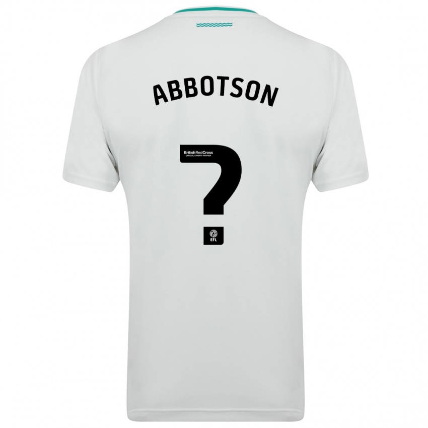 Hombre Camiseta Oscar Abbotson #0 Blanco 2ª Equipación 2023/24 La Camisa Perú