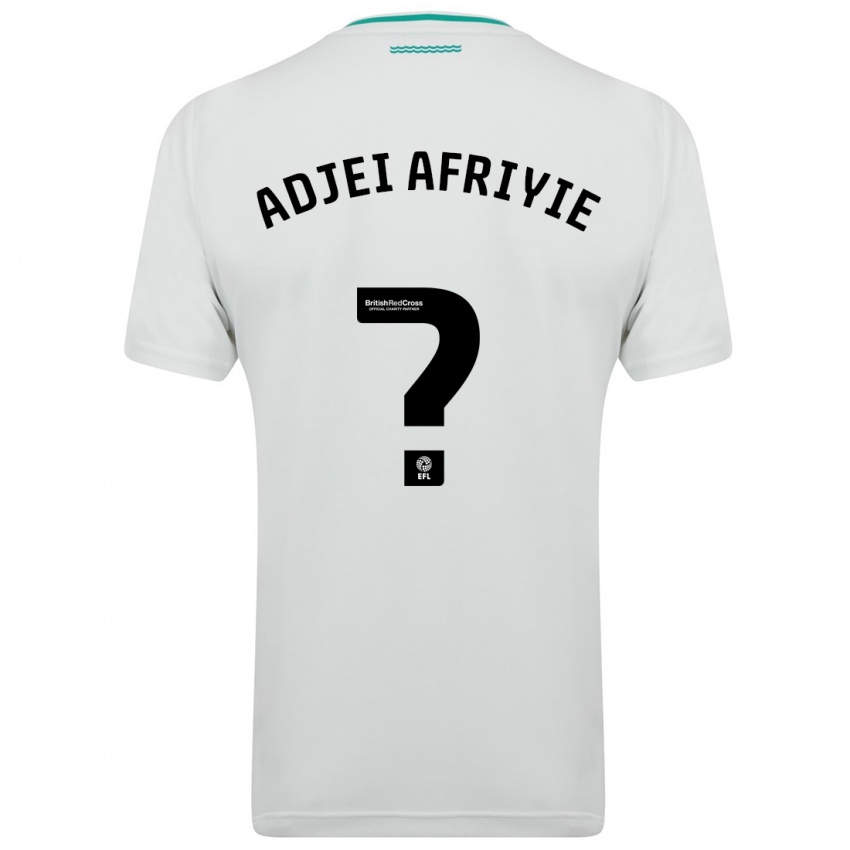 Hombre Camiseta Hansel Adjei-Afriyie #0 Blanco 2ª Equipación 2023/24 La Camisa Perú