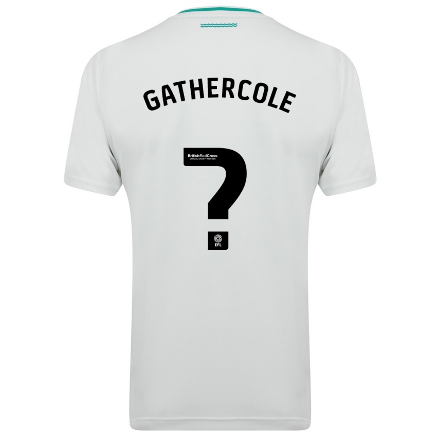 Hombre Camiseta Harry Gathercole #0 Blanco 2ª Equipación 2023/24 La Camisa Perú