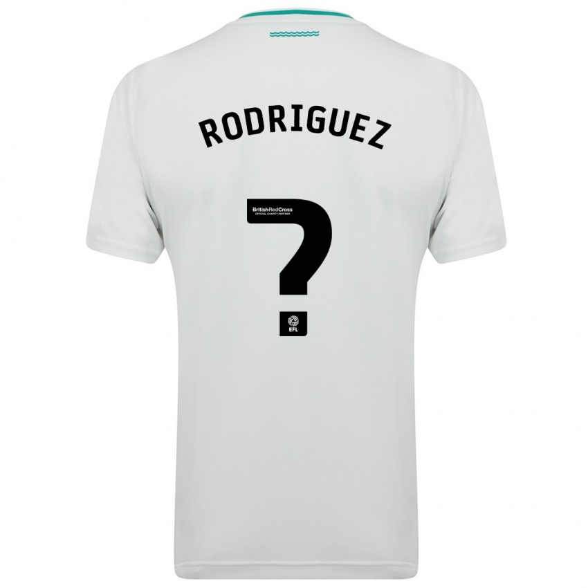 Hombre Camiseta Alejandro Gomes Rodriguez #0 Blanco 2ª Equipación 2023/24 La Camisa Perú