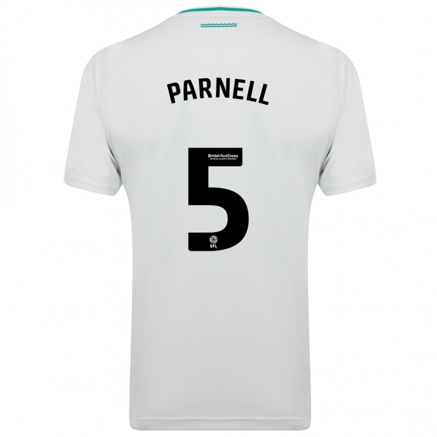 Hombre Camiseta Rosanna Parnell #5 Blanco 2ª Equipación 2023/24 La Camisa Perú