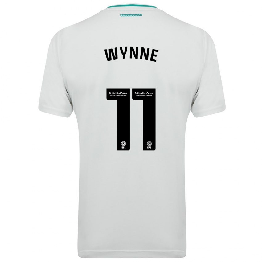 Hombre Camiseta Megan Wynne #11 Blanco 2ª Equipación 2023/24 La Camisa Perú