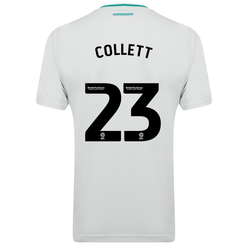 Hombre Camiseta Megan Collett #23 Blanco 2ª Equipación 2023/24 La Camisa Perú