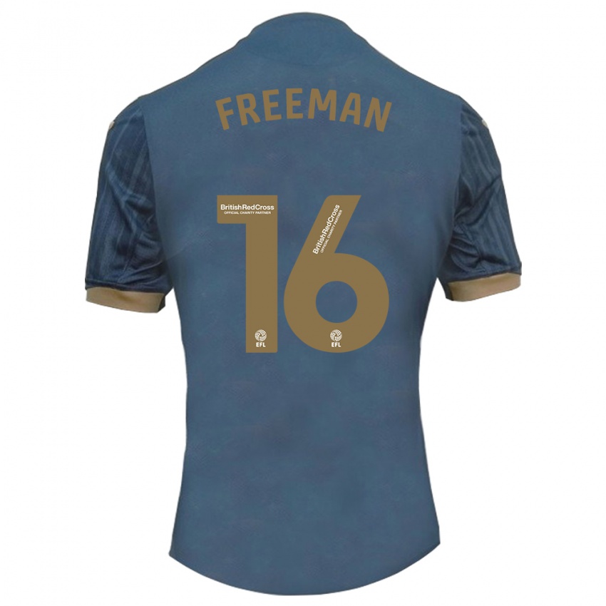 Hombre Camiseta Emily Freeman #16 Verde Azulado Oscuro 2ª Equipación 2023/24 La Camisa Perú