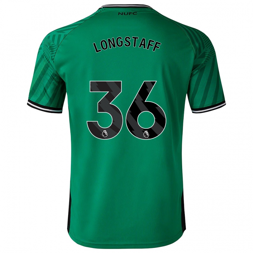 Hombre Camiseta Sean Longstaff #36 Verde 2ª Equipación 2023/24 La Camisa Perú