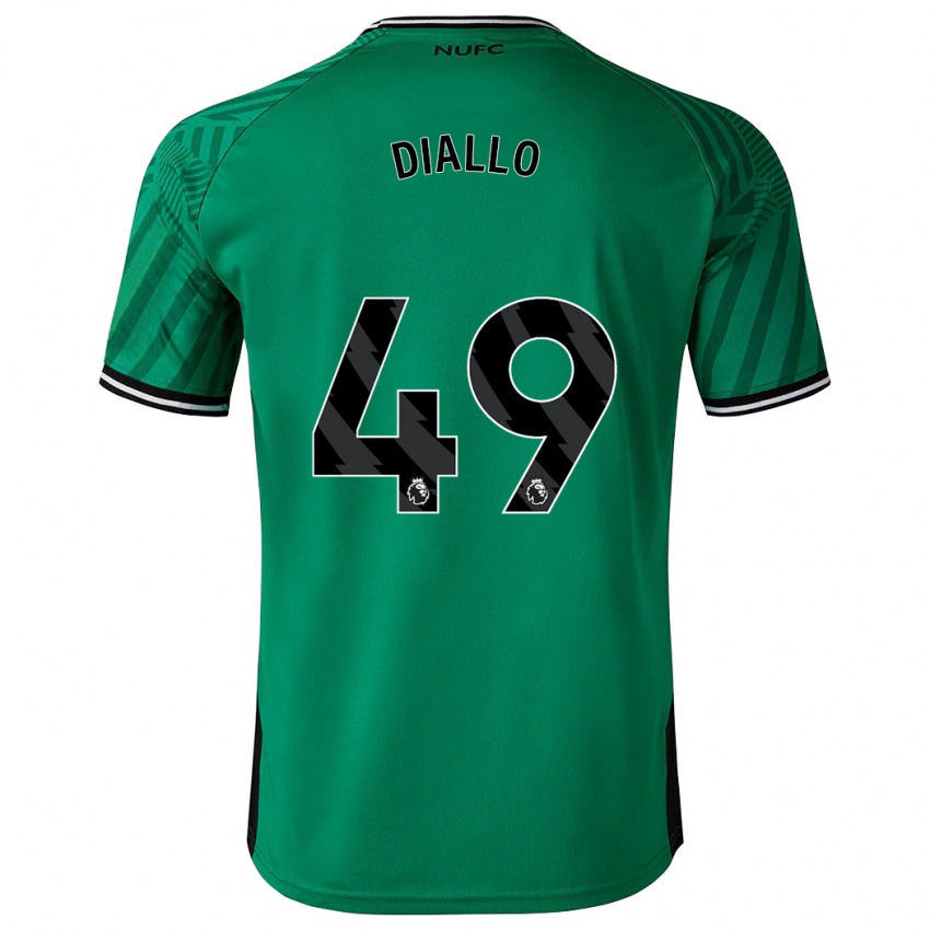 Hombre Camiseta Amadou Diallo #49 Verde 2ª Equipación 2023/24 La Camisa Perú