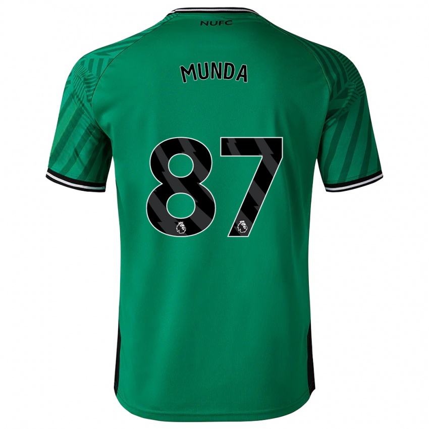 Hombre Camiseta Anthony Munda #87 Verde 2ª Equipación 2023/24 La Camisa Perú