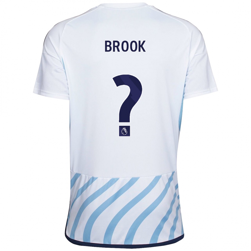 Hombre Camiseta Will Brook #0 Blanco Azul 2ª Equipación 2023/24 La Camisa Perú