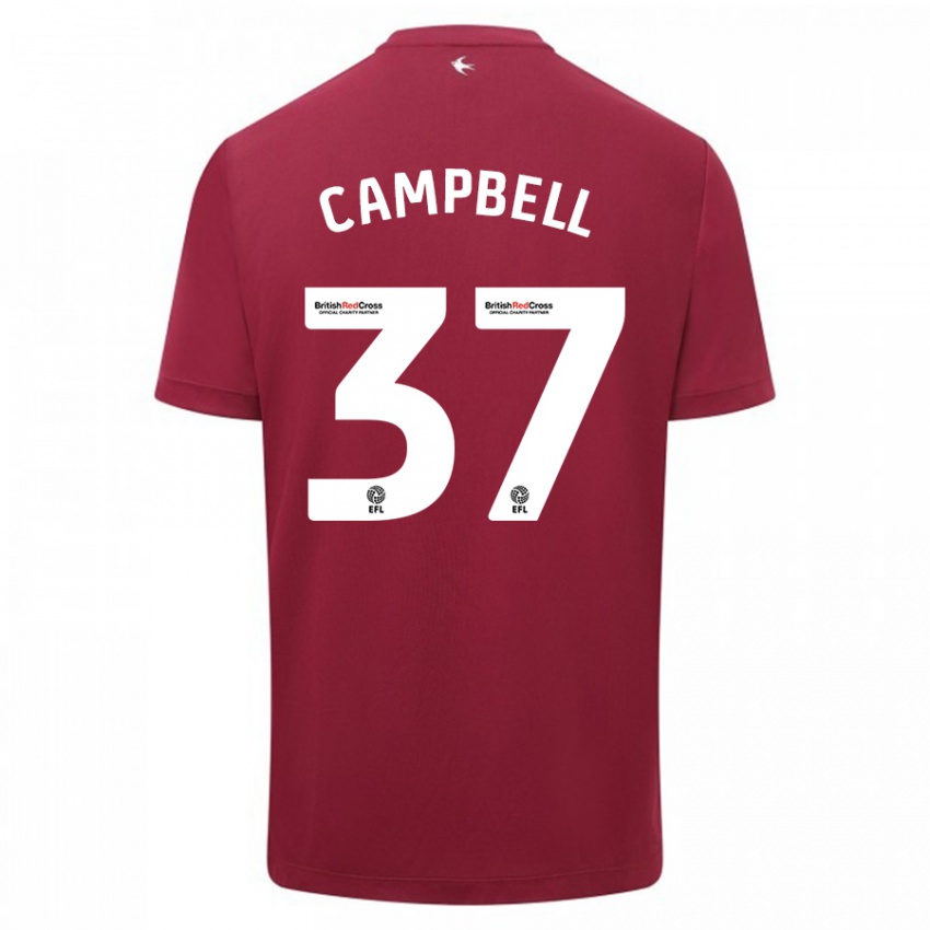 Hombre Camiseta Vontae Daley-Campbell #37 Rojo 2ª Equipación 2023/24 La Camisa Perú