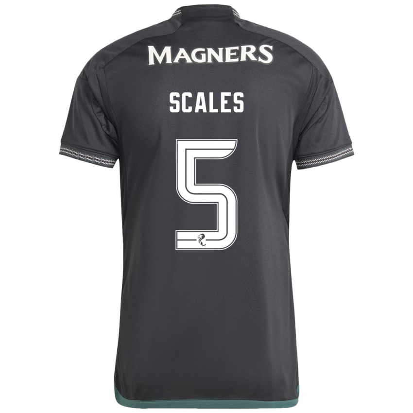 Hombre Camiseta Liam Scales #5 Negro 2ª Equipación 2023/24 La Camisa Perú