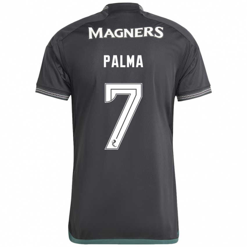 Hombre Camiseta Luis Palma #7 Negro 2ª Equipación 2023/24 La Camisa Perú